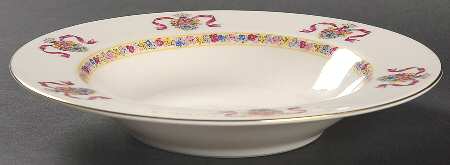 St. Regis Burgundy Rim Soup Bowl