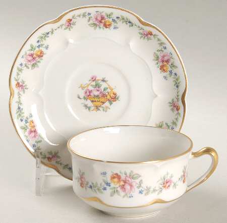Summertime Flat Cup & Saucer Set by Haviland