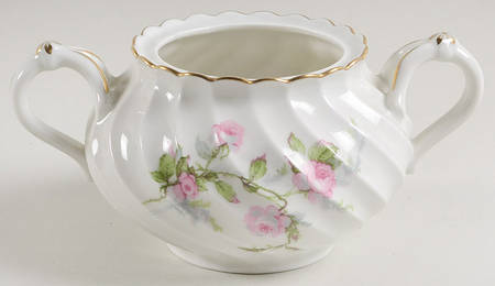 Sylvia White (Torse Shape) Sugar Bowl No Lid