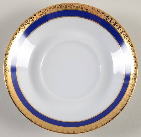 Symphonie Blue (Gold and Blue) Saucer for Demitasse Cup