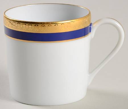 Symphonie Blue (Gold and Blue) Flat Demitasse Cup