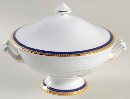 Symphonie Blue (Gold and Blue) Tureen &  Lid