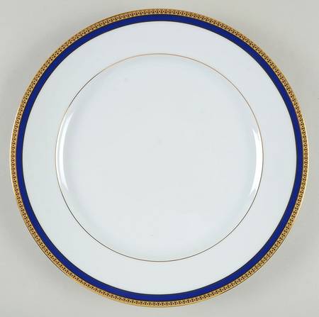Symphonie Blue (Gold and Blue) 12" Chop Plate (Round Platter)