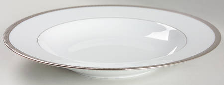 Symphonie Platine Large Rim Soup Bowl