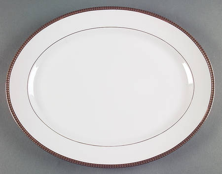 Symphonie Platine 15" Oval Serving Platter