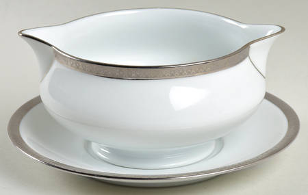 Symphonie Platine Gravy Boat & Underplate