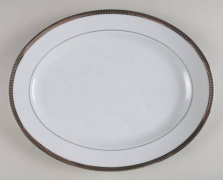 Symphonie Platine 13" Oval Serving Platter