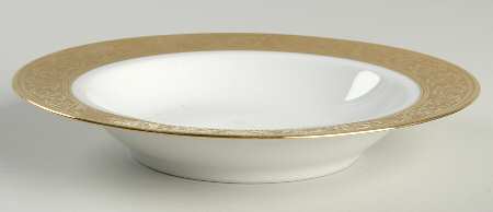 Thistle Gold Rim Soup Bowl