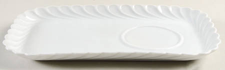Torse White (Newer, Post 1950) Plate for Tea & Toast Snack Set