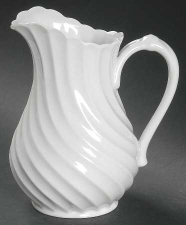 Torse White (Newer, Post 1950) 16 Oz Pitcher