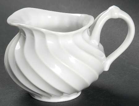 Torse White (Newer, Post 1950) Mini Creamer