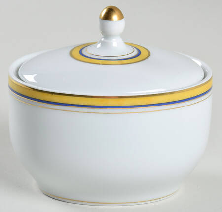 Toscane Safran (Saffron) Sugar Bowl & Lid