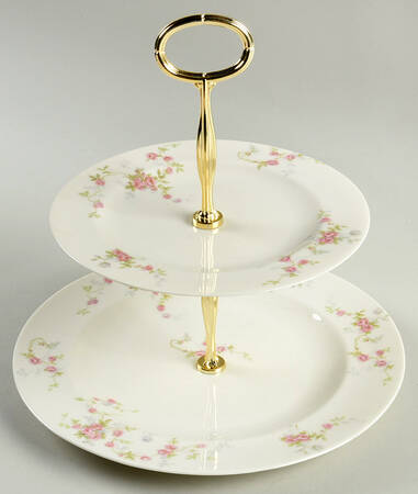 Touraine 6 5/8"-10"  2 Tiered Serving Tray (Dp, Sp) HC