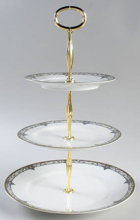 Troy (France) 13 7/8"-14 1/4" 3-Tiered Serving Tray(DP,SP,BB) HC