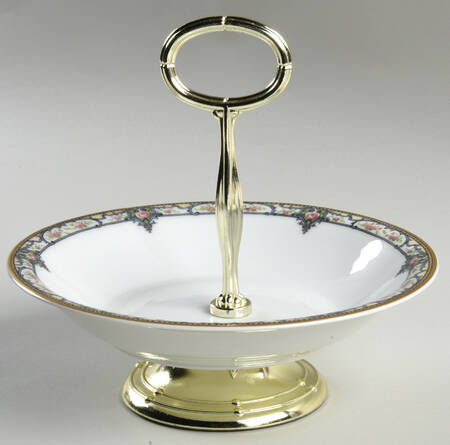 Troy (France) 6"-7" Handled Footed Nut Dish HC
