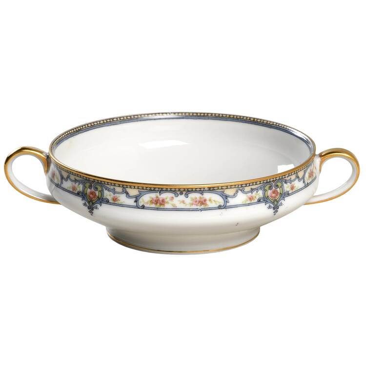 Troy (France) Footed Cream Soup Bowl