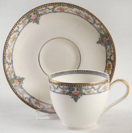 Troy (New York) Flat Demitasse Cup & Saucer Set