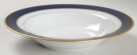 Turenne Cobalt Blue Rim Soup Bowl
