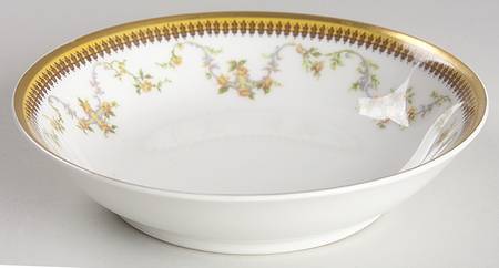 The Valmont (Old, Gold Trim) Fruit/Dessert (Sauce) Bowl