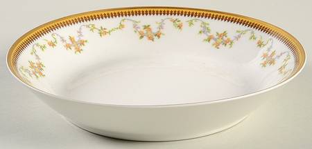 The Valmont (Old, Gold Trim) Coupe Soup Bowl
