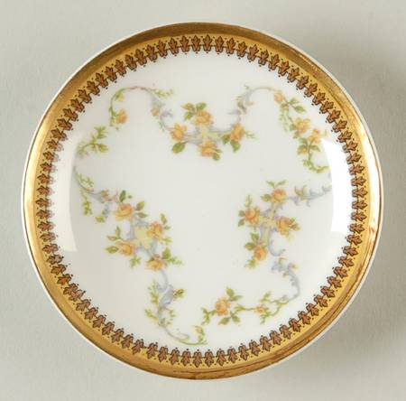 The Valmont (Old, Gold Trim) Butter Pat