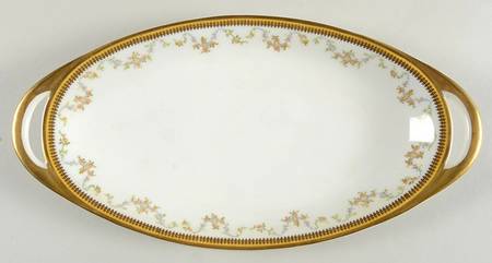 The Valmont (Old, Gold Trim) Bread Tray