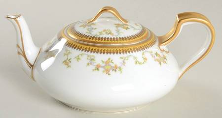 The Valmont (Old, Gold Trim) Mini Teapot & Lid
