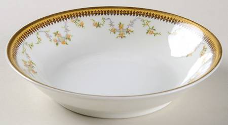 The Valmont (Old, Gold Trim) Coupe Cereal Bowl