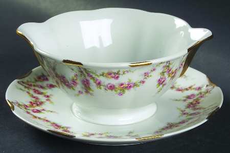 Varenne (France) Gravy Boat with Attached Underplate