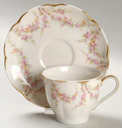 Varenne (New York) Flat Demitasse Cup & Saucer Set by Haviland