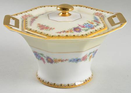 Vendome (Older, Yellow Trim) Sugar Bowl & Lid