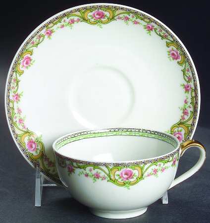 Verdun Flat Cup & Saucer Set by Haviland