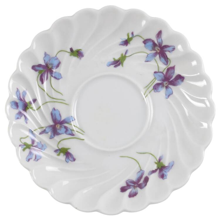 Violettes Saucer for Demitasse Cup