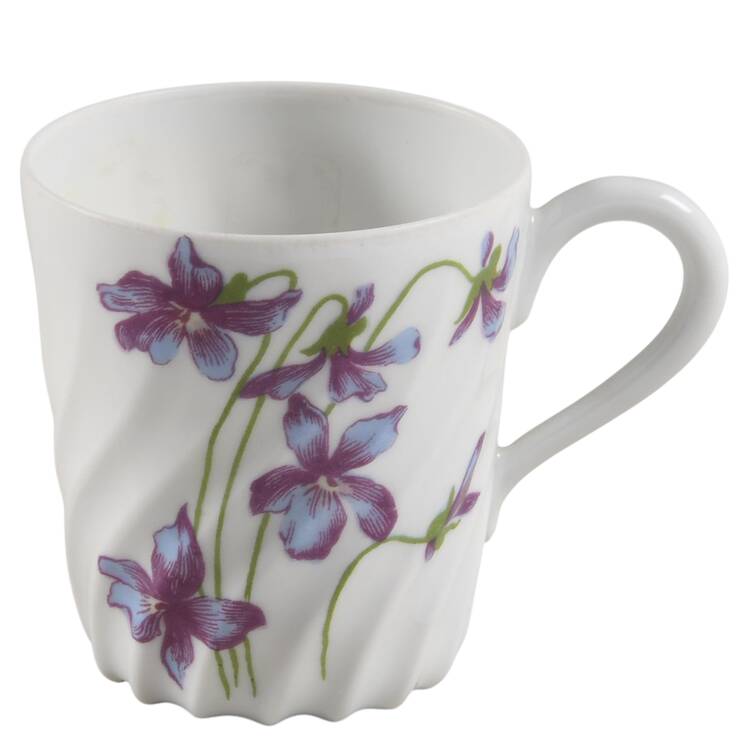 Violettes Flat Demitasse Cup