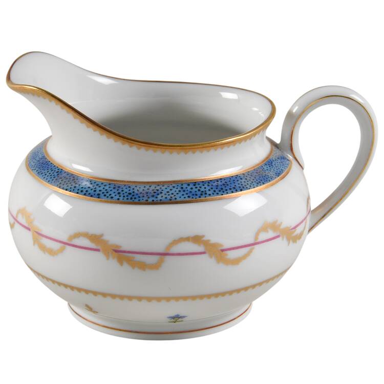 Vieux Paris Blue Creamer