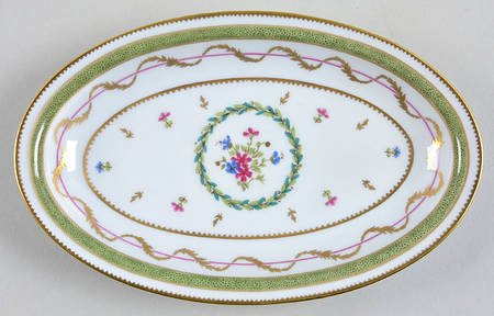 Vieux Paris Green (Vert) Pickle Dish