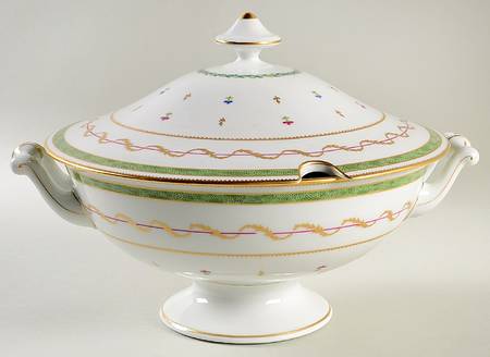 Vieux Paris Green (Vert) Tureen &  Lid