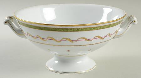 Vieux Paris Green (Vert) Round Vegetable No Lid