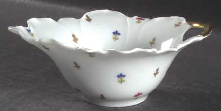 Vieux Paris Green (Vert) Small Deep Leaf Dish