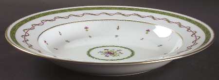 Vieux Paris Green (Vert) Deep Round Platter
