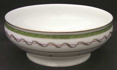 Vieux Paris Green (Vert) 9" Salad Serving Bowl