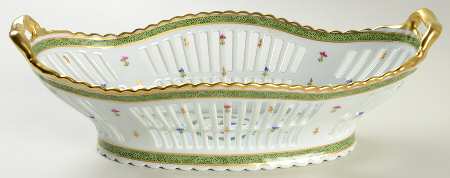 Vieux Paris Green (Vert) Open Weave Basket
