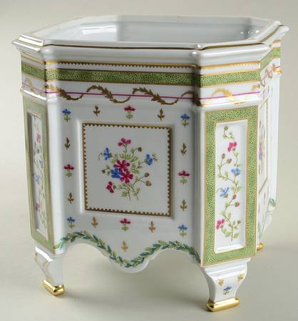 Vieux Paris Green (Vert) 7" Cachepot
