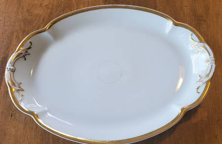 Wedding Ring 17" Oval Serving Platter