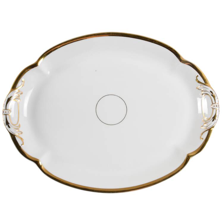 Wedding Ring 16" Oval Serving Platter by Haviland