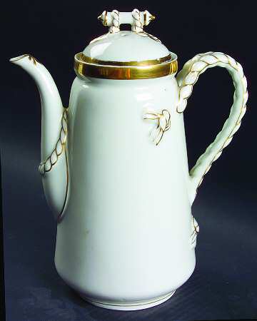 Wedding Ring Coffee Pot & Lid