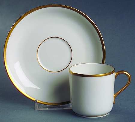 Wedding Ring Flat Demitasse Cup & Saucer Set
