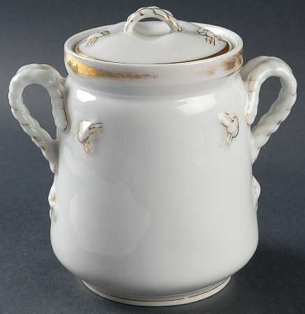 Wedding Ring Sugar Bowl & Lid