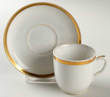 Wedding Ring Flat Demitasse Cup & Saucer Set