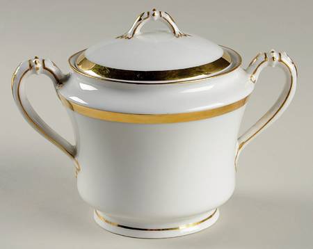 Wedding Ring Sugar Bowl & Lid by Haviland